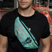 海賊猫おもしろい/交叉魚骨レトロスタイル ファニーパック