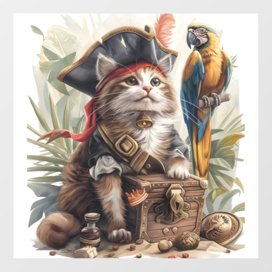 海賊猫の宝物 ウィンドウサイン (シート)