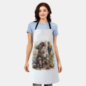 海賊猫の宝物 エプロン (着用した状態)