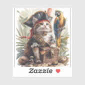 海賊猫の宝物 シール (シート)