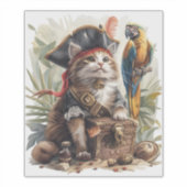 海賊猫の宝物 シール (正面)