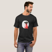 海賊猫キャプテン子猫アイマスク海 1 Tシャツ (正面フル)