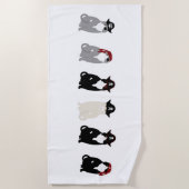 海賊猫ビーチタオル ビーチタオル (正面)