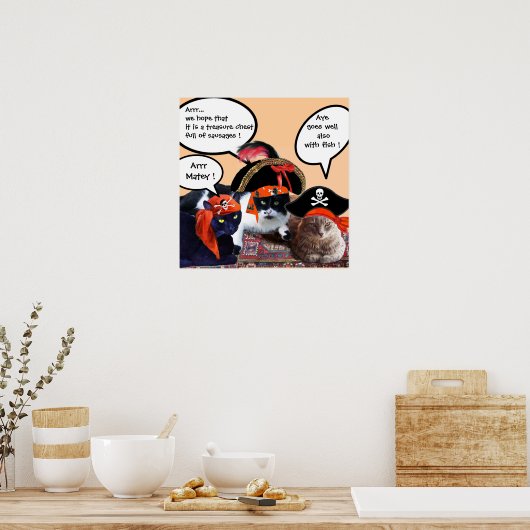 海賊猫 ポスター (キッチン)