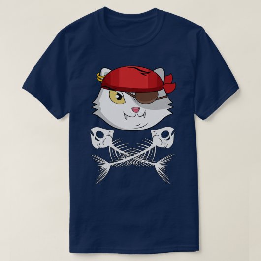 海賊猫 Tシャツ (デザイン正面)