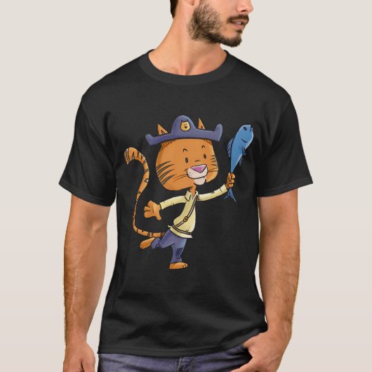 海賊猫 Tシャツ (正面)