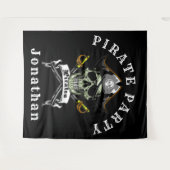 海賊王の海賊パーティーの背景 タペストリー (正面(横))