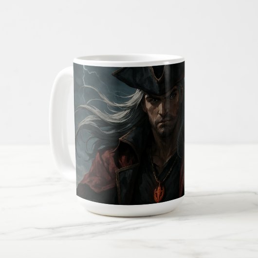 海賊王マグカップ - ダークファンタジーアニメのコーヒーカップ コーヒーマグカップ (正面左)
