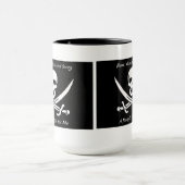 海賊生命黒の信号器のマグ マグカップ (中央)