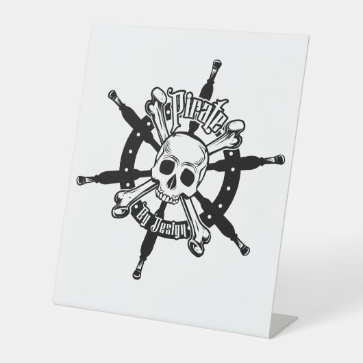 海賊用プラスチック台座サイン 台座サイン (正面)