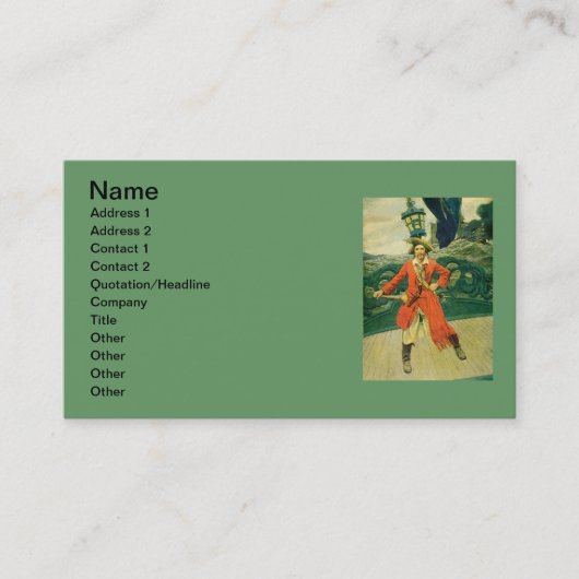 海賊用名刺 名刺 (正面)