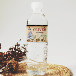 海賊用誕生日水ボトルラベル ペットボトルラベル