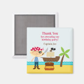 海賊磁石ありがとう マグネット (正面/裏面)