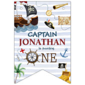 海賊第一ハッピーバースデーパーティー バンティングフラッグ (第1の旗)