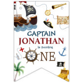 海賊第一ハッピーバースデーパーティー バンティングフラッグ (第1の旗)