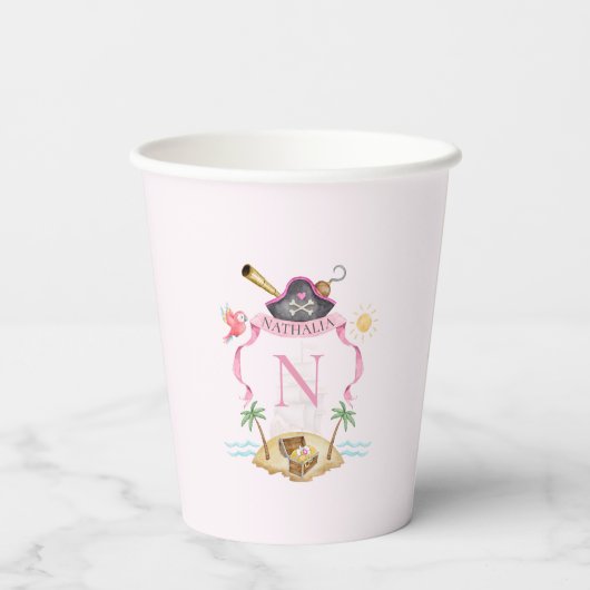 海賊紋章 紙コップ (裏面)