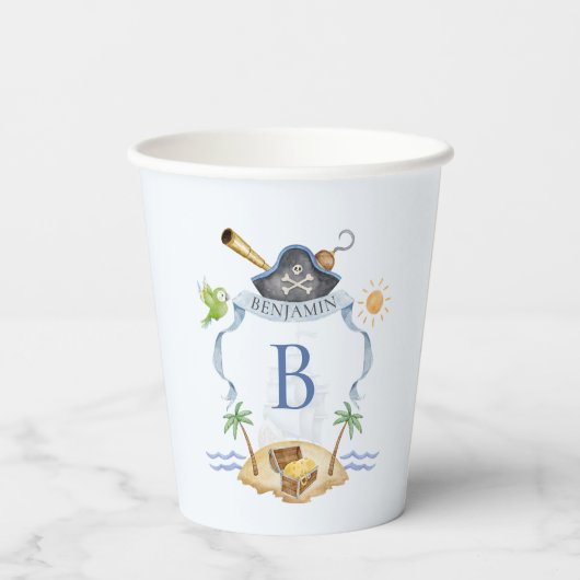 海賊紋章 紙コップ (裏面)