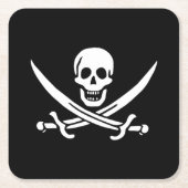 海賊紙コースター スクエアペーパーコースター (正面)