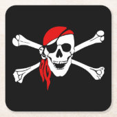 海賊紙コースター スクエアペーパーコースター (正面)