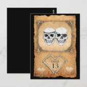 海賊結婚のテーブル番号 ポストカード (正面/裏面)