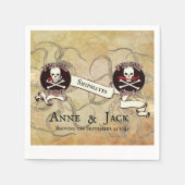 海賊結婚の スタンダードカクテルナプキン (正面)