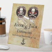 海賊結婚の 台座サイン (インサイチュ)