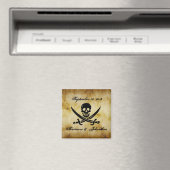 海賊結婚式Save the Date Souvenir Magnet マグネット (インサイチュ (食洗機))
