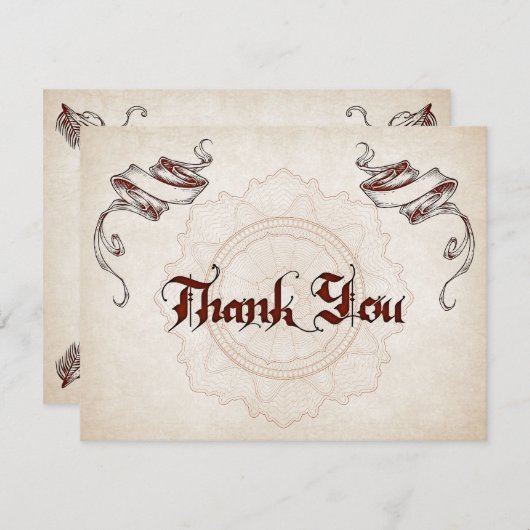 海賊結婚財宝 サンキューカード (正面/裏面)