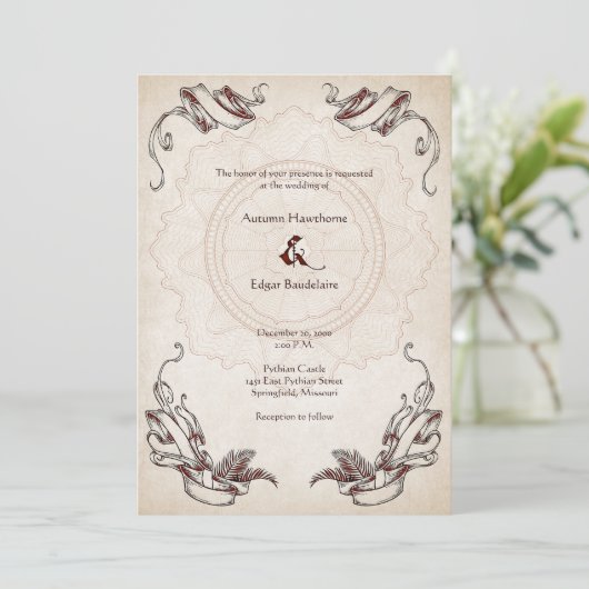 海賊結婚財宝 招待状 (スタンド正面)