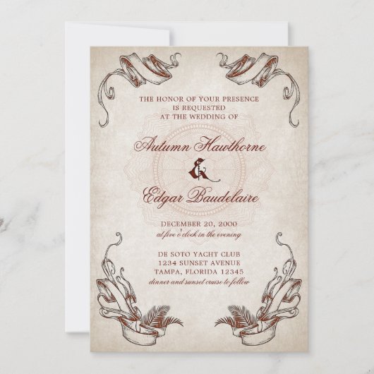 海賊結婚財宝 招待状 (正面)