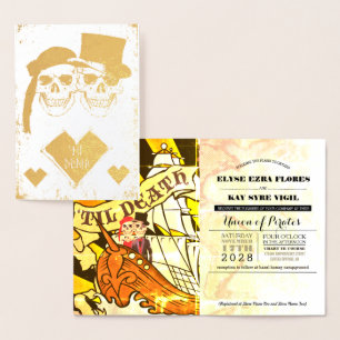 海賊結婚金箔パスポート箔カード 箔カード