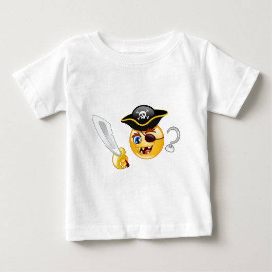 海賊絵文字 ベビーTシャツ (正面)