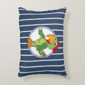 海賊航海ののオウム アクセントクッション (正面(垂直))