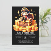 海賊航海のエレガント誕生日 招待状 (スタンド正面)