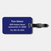 海賊航海のパーソナライズされた病 ラゲッジタグ (裏面横)