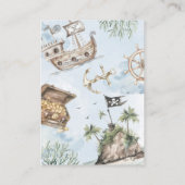 海賊航海の赤ちゃんシャワー予約リクエスト エンクロージャーカード (裏面)