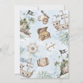 海賊航海の赤ちゃんシャワー招待状 招待状 (裏面)