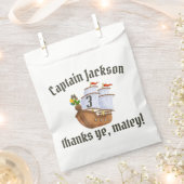 海賊船こども達誕生日 フェイバーバッグ (クリップ留めされた状態)