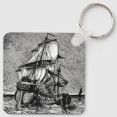 海賊船とガレオン キーホルダー (裏面)