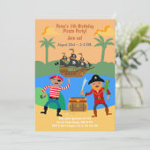 海賊船と宝の誕生会 招待状 (スタンド正面)