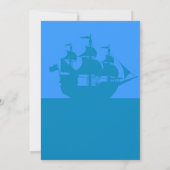 海賊船と宝の誕生会 招待状 (裏面)