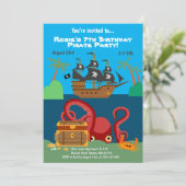 海賊船と海の怪物誕生会 招待状 (スタンド正面)