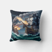 海賊船と船舶の海戦 クッション (裏面)