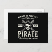 海賊船になれなければ、いつも自分でやってくれ ポストカード (正面/裏面)