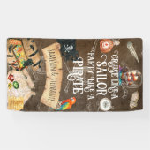 海賊船のような船乗りパーティーのようなクルーズ 横断幕 (横)