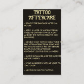 海賊船のタトゥー後援命令 名刺 (裏面)