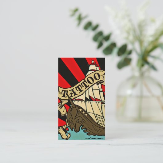 海賊船のタトゥー後援命令 名刺 (スタンド正面)