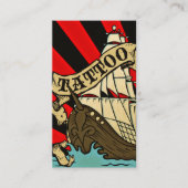 海賊船のタトゥー後援命令 名刺 (正面)