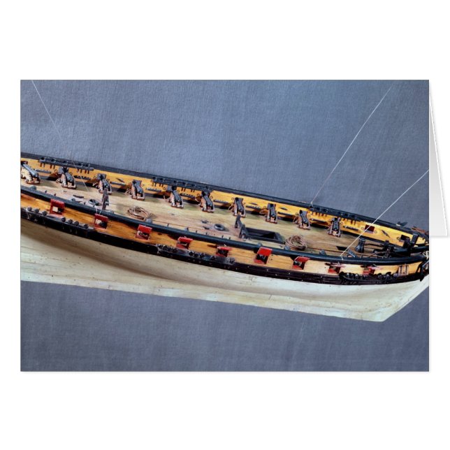 海賊船のモデル、c.1810 (正面横)