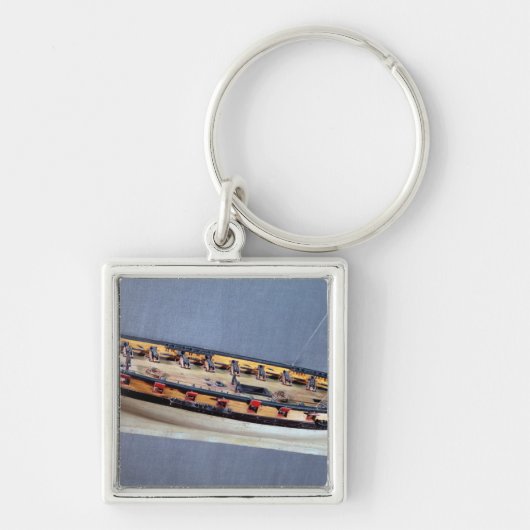 海賊船のモデル、c.1810 キーホルダー (正面)